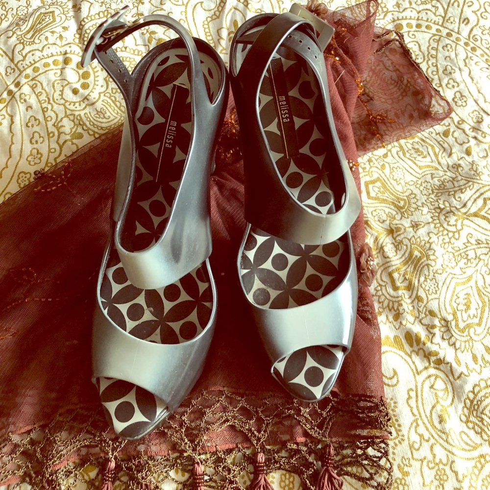 Vintage 90’s Plastic Chunk Heels